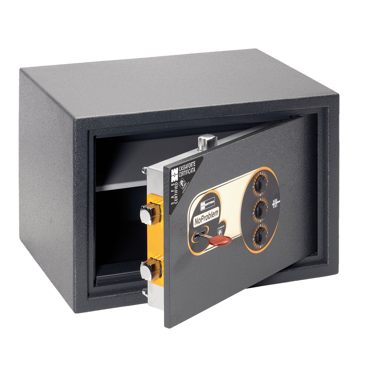 No problem 11.KC233 – Cassaforte meccanica a mobile con chiave e combinazione