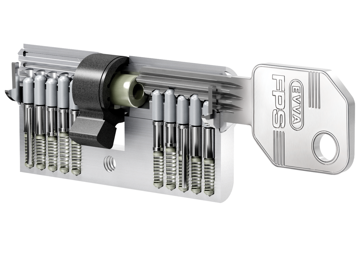 EVVA FPS Cilindro Europeo Chiave-Chiave Dotazione 3 Chiavi