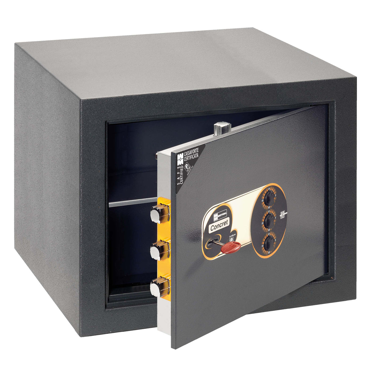 Concret 11.C 338N – Cassaforte meccanica a mobile con chiave e combinazione