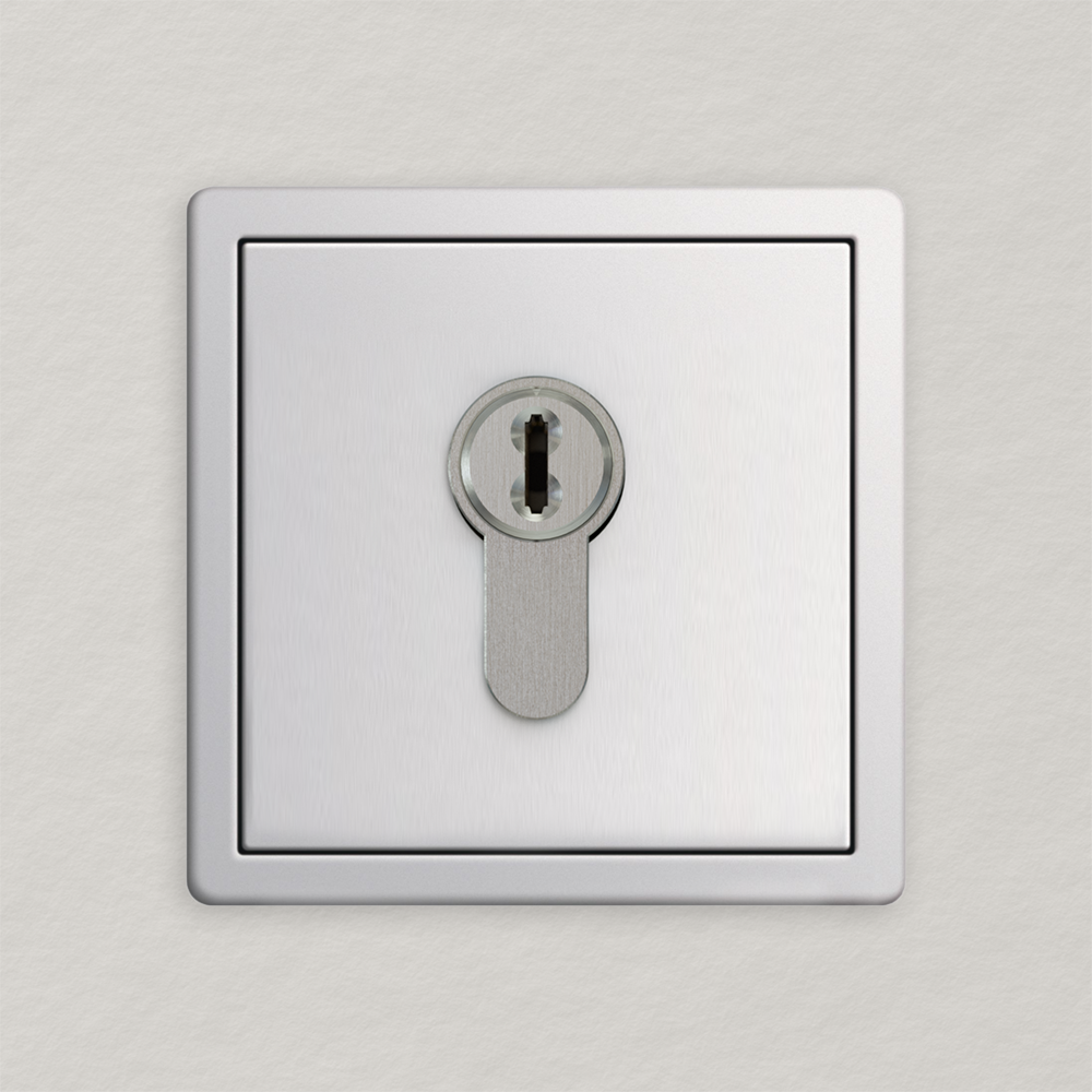 EVVA 4KS E-CODE Mezzo Cilindro Europeo Dotazione 3 Chiavi