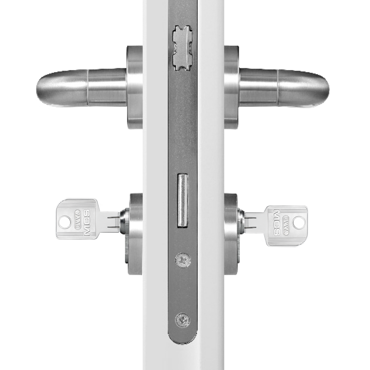 EVVA MCS Cilindro Europeo Chiave-Chiave Dotazione 3 Chiavi