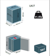 Unica Key UK/7 – Cassaforte a chiave da muro
